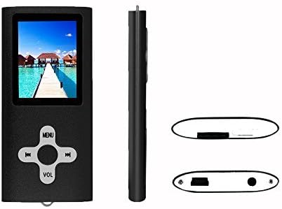 RShop MP3 MP4 Player with a 32 GB Micro SD card, Support UP to 32GB TF Card, Portable Digital Music Player / Video / Media Player / FM Radio / E-Book Reader, Ultra Slim 1.7” LCD Screen, Black