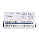 3PCS Orthodontic Brackets, Mini MBT, 0.022, 345 with Hooks, Metal Mesh Base