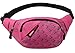 Big Mango Fashion Sports Big Capacity Multi-purpose Dumpling Shaped Waist Bag Chest Pack Fanny Pack with 110cm Adjustable Belt for Apple Iphone 4 4s Iphone 5 5s 5c Samsung Galaxy NOTE2 NOTE3 S4 S3 HTC MP3 Key Photo Pocket Money Credentials Makeup and Automatic Umbrella (Plum)