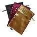 Tarot Bags Fall Colors Satin Bundle of 3: Wine Black and Gold (6