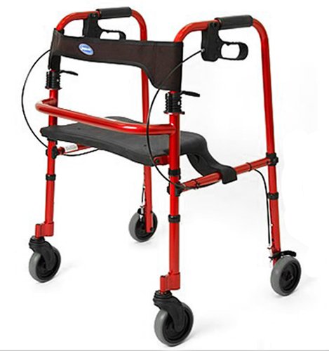 Junior Rollite Rollator w/ Wheels Electric Red
