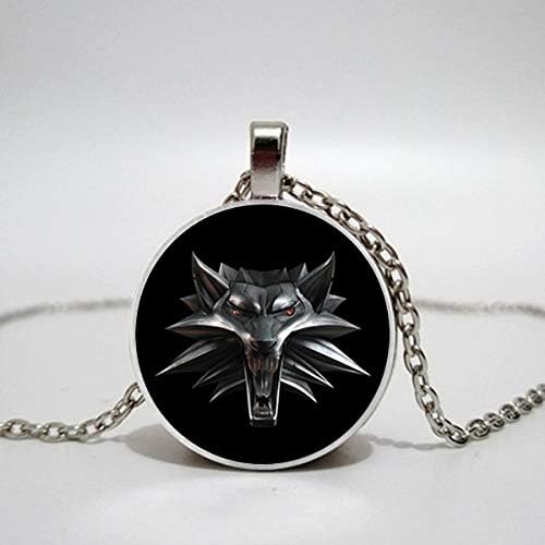2019 Vintage Wizard Witcher 3 Medallion Pocket Watch Necklace Wolf Jewelry Halloween Necklaces & Pendants