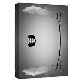Canvas Wall Art Lonely Animal Painting Artwork for Home Prints Framed - 12x18 inches