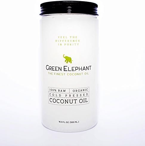 LATEST Coconut Oil for Beauty, Extra Premium Grade Raw Organic Finest Coconut Oil 16 oz, Green Elephant, for beauty, skin, hair and nutrition