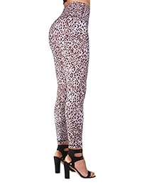 Leggings de algodón con estampado de leopardo Hali Cali para dama