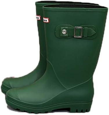 Amazon レインブーツ レディース ロング 大きいサイズ エンジニアブーツ 防寒 防水 ベルト付き レインシューズ 梅雨対策 ロングブーツ 軽量 柔軟 屈曲性 歩きやすい ガーデニング 一般作業 仕事 雨靴 ロング 女性 レインシューズ