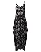 ZANZEA Women's Boho Floral Print V Neck Spaghetti Strap Long Maxi Dress Sundress Black(41018) 3XL