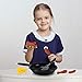 Liberty Imports Fast Food Playset with Cooking Pan and Spatula - 25-Piece Kitchen Pretend Play Toy Set for Toddlers Kids (Cheese Burger, Hotdog, Chicken, Condiments and More)