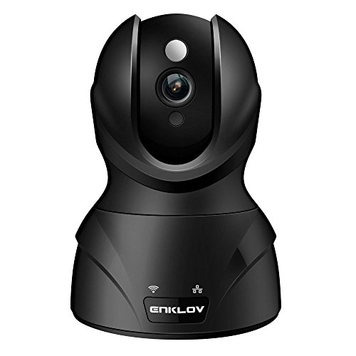 1080P Wireless WiFi IP Security Camera,ENKLOV Home Video Surveillance Camera with Night Vision,Pan/Tilt,Two-way Audio,Motion Detection