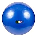 Exercise Stability Ball by GoFit 75cm, Blue | Great for Balance, Fitness, Yoga, &amp; Core Strength