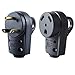 Wadoy 30 Amp RV Male and Female Plug Set with Handle - Camper Receptacle Electrical Adapter 55245 (Black, 30 Amp)