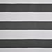 Deconovo Gray Striped Blackout Window Curtains Thermal Insulated Grey and Greyish White Striped Curtains Tie Up Curtains for Bedroom 46W X 63L Gray 2 Panels