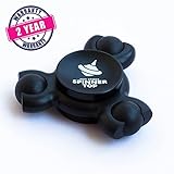 Anti-Stress Spinner Top | Relieves from stress and bad habits! Relax, Focus, Relieve - with innovative, upgraded 2017 fidget spinner. All Black Premium Color