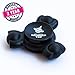 Anti-Stress Spinner Top | Relieves from Stress and Bad Habits! Relax, Focus, Relieve - with Innovative, Upgraded 2017 Fidget Spinner. All Black Premium Color