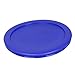 Pyrex 7201-PC Round 4 Cup Cadet Blue Plastic Storage Lid, Made in USA - 4 Pack