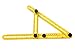 (1 pack) Angle Right - Angleizer - Template Tool - Measures All Angles and Forms Angles, Template Tool for Handymen, Builders, Craftsmen, Carpenters