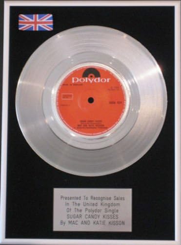 UK Music Awards Mac & Katie Kisson -7" Platinum Disc-Sugar Candy Kisses