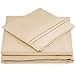 Cosy House Collection Everyday 1500 Series Bed Sheet Set - Ultra Soft & Cool Hotel Bedding - Deep Pocket - Wrinkle, Stain and Fade Resistant - 4 Piece Set (Queen, Cream)