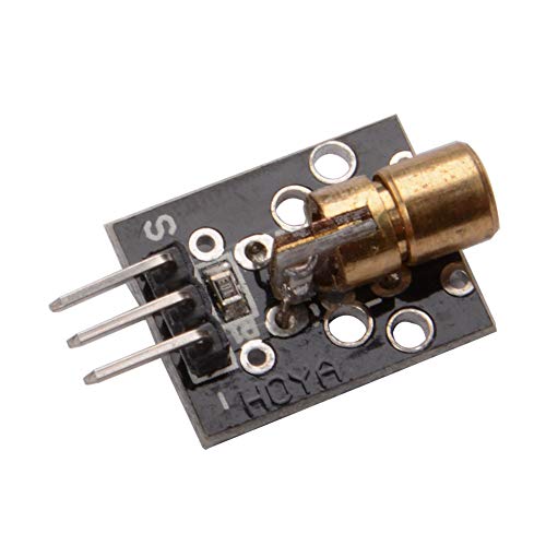 10pcs/lot KY-008 3pin 650nm Red Laser Transmitter Dot Diode Copper Head Module for arduino DIY Kit - Thumbnail 2