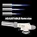 ButaneTorch Head Blow Lighter Cooking Culinary Flame Gun for Desserts BBQ creme brulee Braze Unfreeze And Outdoor Camping Kitchen Food Torch Head Adjustable Flame Size
