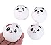 Wendy Mall 4PCS Mini Kawaii Cute Funny Panda Squishy Bread Charms Strap for Bag Cell Phone Car Keys Bun Toys Keychain