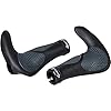 Ergogel D3 Bar Fietshandvaten, ergonomische vorm, gelschroefgreep, zwart/grijs