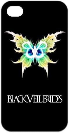 Fashion BVB Black Veil Brides Hard Snap On Rubber Coated Cover Case for iPhone 4 / iPhone 4S
