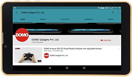 DOMO Slate S8 4G Calling Tablet PC with Volte, GPS, Bluetooth, 1GB RAM, QuadCore CPU 1.3 GHz, Dual SIM