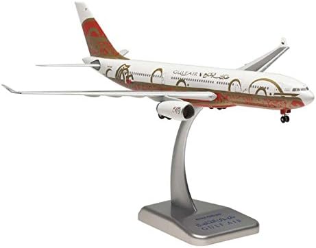 HG0465G Hogan Gulf Air A330-200 1:200 Model Airplane W/GEAR 50TH Anniv A40-KF