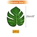 KUUQA 24 Pcs Artificial Tropical Leaves Hawaiian Luau Party Decor Medium Simulation Tropical Monstera Plant Leaves for Safari Jungle Beach Theme Birthday Party Decorations Supplies