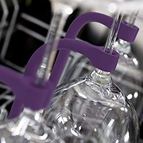 Wine Racks - Nhbr 4pcs Flexible Dishwasher Silicone Glass Bracket Creative Wine Hanging Bar - Of Box Barrel Free Shelf Island Bakers Countertop Hang Mount