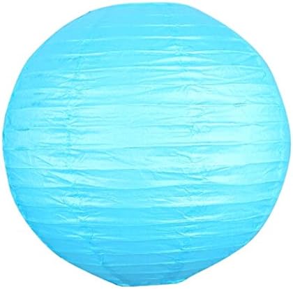 10pcs Premium Hand made Round Paper led Lantern for spring and Mid-Autumn Festival,marriage decoration blue