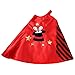 StoryBook Wishes Reversible Red and Black Striped Magician Cape with Top Hat Embroidery