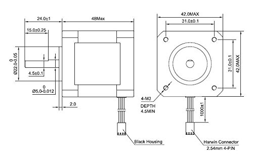 2 Stepper+Bipolar+Connector+compatible+Printer