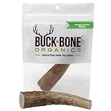 Elk Antlers for Dogs, Premium Grade A, All Natural, Long Lasting Dog Chew, 1 Antler in The Bag, Size Small 4-5" Length. Made in The USA