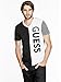 GUESS Men's Elroy Logo V-Neck Tee