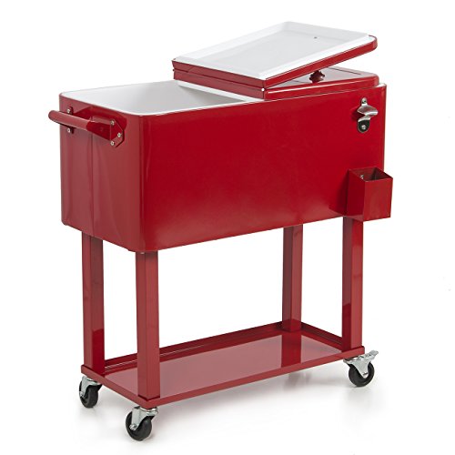 Arksen 014 Hg 14143 80 Quart Portable Cooler Red 0846183163879 Buy New And Used Lawn