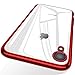 TORRAS Clear iPhone XR Case, Ultra Thin Slim Fit Soft Silicone TPU Protective Cover Cases Compatible with iPhone XR, Red