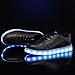 CIOR Mens Womens Boys Girls 11 Colors Led Sneakers Light Up Flashing Shoes for Halloween,101A,01,38