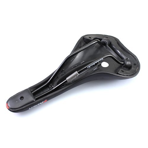 UZZO Hollow Style MTB Mountain Race Cycling Saddle Seat Cover Bike Bicycle Cycling Vader Road Cycling Offroad Seat Cushion Pad Black With 1PCS Free UZZO logo Keyring - Thumbnail 3