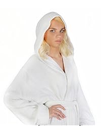 Arus Women's Pacific Style Full Length Tall Hooded Turkish Cotton Bathrobe