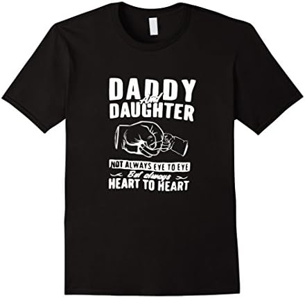 Men's Daddy Daughter Not Always Eye To Eye But AlwayHeart To Heart 3XL Black
