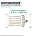 Think Crucial 2 Replacement for Miracle-Gro AeroGarden B Grow Bulb, Fluorescent Light Projection, 7 x 5 x 4.25 in, Compatible with Part # 970904-0200 & 100340