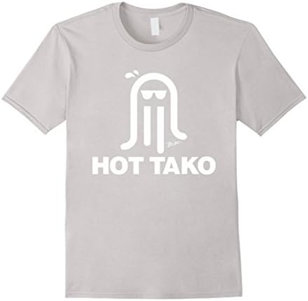 Mens Cool Hot Tako Octopus T-shirt Small Silver