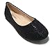 BellaMarie Girl Kids Dress Ballet Flat Slip On Comfortable Ballerina Synthetic Glitter Sparkle Shoes