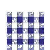 Blue Gingham 2-ply Oktoberfest Beverage Napkins, Set of 50
