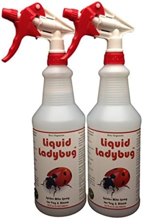 (Twin Pack) Liquid Ladybug 32oz Spider Mite Killer Spray for Veg &amp; Bloom. Spider Mite Control for All Phases of Growth. The Only Daily Use Miticide.