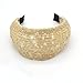 Lace Flower Headband - Lace Hairband Black Flowers Head Wrap Women's Classic Hairband Hair Accessory (Beige Strip)