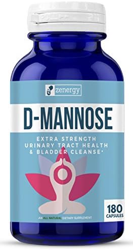 D-Mannose Capsules - 1,500 mg of Mannose Powder Per Serving - Fight Urinary Tract Infections &amp; Receive Bladder Support - 180 Capsule Count