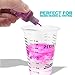 Disposable Epoxy Resin Mixing Cups (100-Pack) Clear Plastic 10-Ounce for Measuring Paint Epoxy Resin Art Supplies - Graduated Measurements in ML and OZ